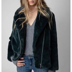Zadig & Voltaire Freeze faux fur jacket,
M/L